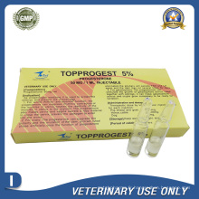 Médicaments vétérinaires de l&#39;injection de progestérone 50 mg (1 ml)